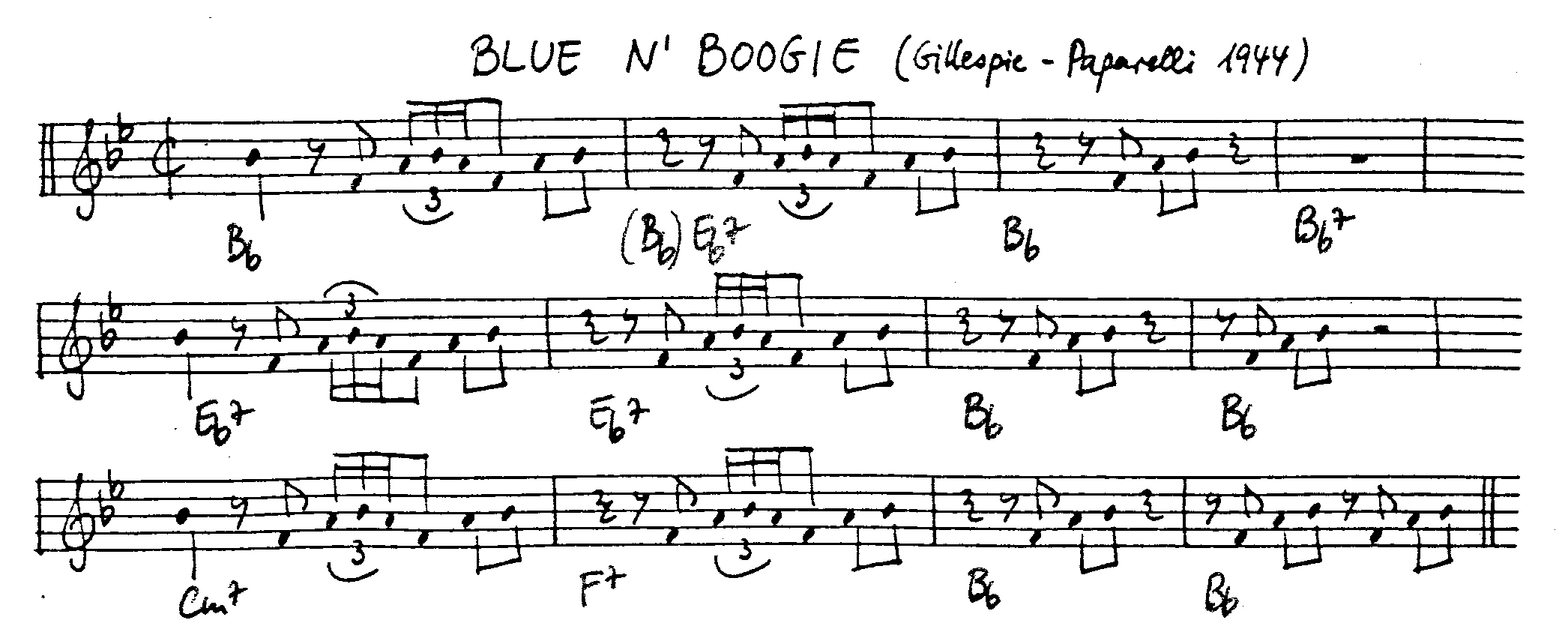 blue 'n boogie leadsheet – book us for your next 20s or gatsby event